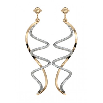 Slender spiral Diamond danglers